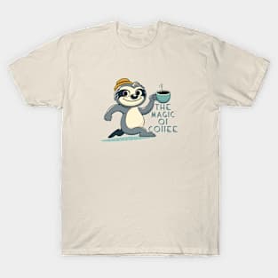 Sloth's Boost: Coffee Magic T-Shirt